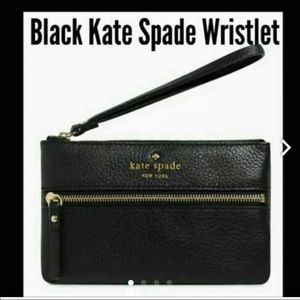 Black Kate spade wristlet ♠️ new